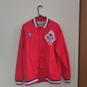 Mitchell & Ness Red Kids Puffer Jacket
